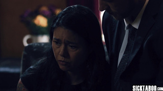 MILF enjoyed sex with husbands stepson