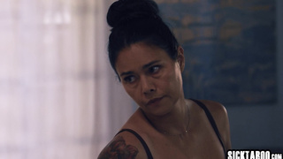 MILF enjoyed sex with husbands stepson