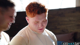 Military privates making out in the bedroom