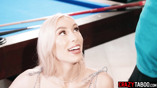 Strip pool leads to rough threesome sex