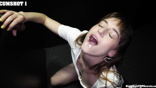 That's it Lana. Now swallow it all.