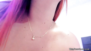 Natural big tits ginger masturbates