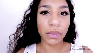 Eager brunette gets all creamy with big black cock