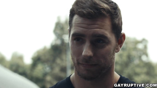 Three guys suck off impressively big dicks each other