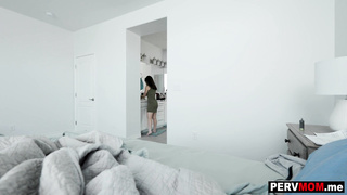 Hurt stepson helped out by MILF stepmom