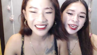 Asian Hotties Enjoy Webcam Session Together