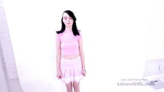 Girl uses teen look to make big cock cum