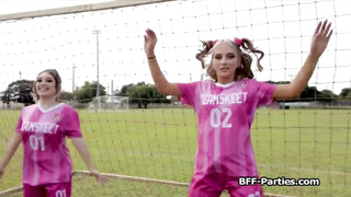Soccer trainer makes chicks squirt after training