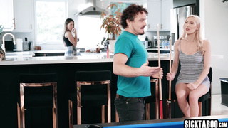 Hot girlfriend shared cock with friend