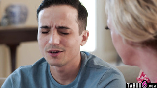 Huge tits stepmom had a worried stepson