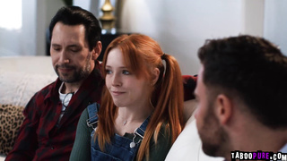 Stepdaughter getting fucked by two studs