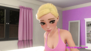 3D FUTA Dickgirl Premature Ejaculation