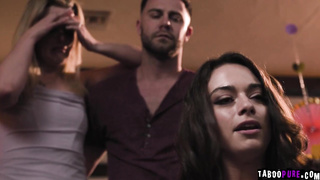 Seth Gamble and Charlie Forde had fun with Sophia Burns