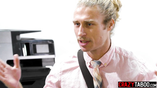 Wet librarian fucks big cock principal