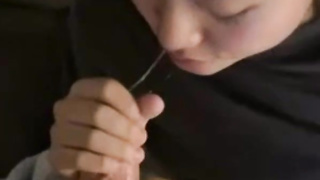 Big Tits Asian Babe Sucking BWC