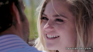 Yoga instructor fucks cheating wife outdoors