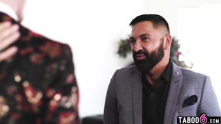 Bisexual gay threesome in the office