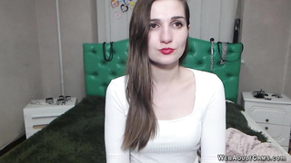 Small tits beauty strips underwear on webcam