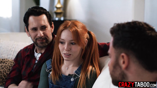 Stepdad and guy fucked hot stepdaughter