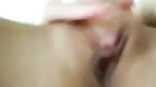 Petite Chick fingering pussy hardcore and upclose