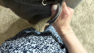 Hot Girl Roommate Pussy Rubbed Till Cum Panties