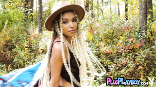 Cute black MILF posing in hot lingerie