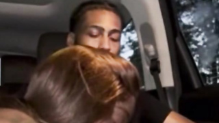 Ebony Slut Sucking BBC in Public