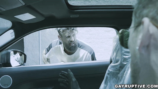 Tattooed Alpha Wolfe bend over for Roman Todd cock