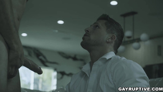 Tattooed Alpha Wolfe bend over for Roman Todd cock