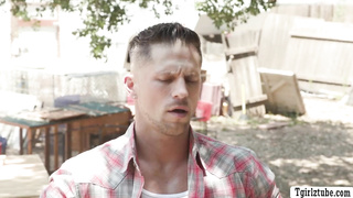 Galactic shemale Emma Rose gets analed by bigcock