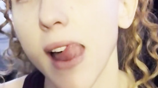 Redhead Slut Deepthroat Blowjob