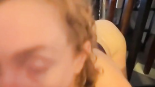 Redhead Slut Deepthroat Blowjob