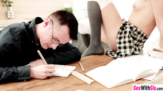 Hot stepsister is starving for my cock