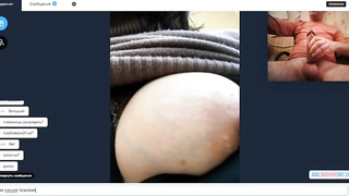 Hot brunette showing me hot nipples