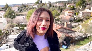 French Teen Ebony Reyna first amateur porn casting