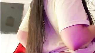 Sexy Gamer Girl Touching and Fingering