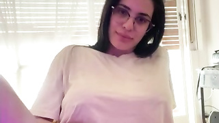 Sexy Gamer Girl Touching and Fingering