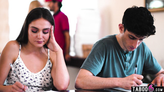 Teen tutor fucks the pizza delivery guy