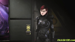 Redhead SHEMALE Rough Sex Brunette Woman