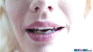 Asian milf dominates busty Kenna James