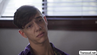 Trans Ariel fucks friends fiancee in front of him