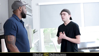 Wife cuckolding husband with black guy