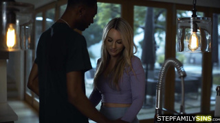 Big tits wife sucking husbands stepbro