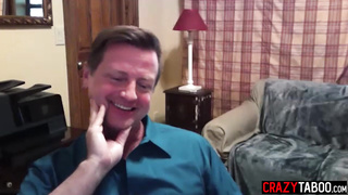 MILF solo fuck during video conference