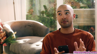 Stepmom put stepsons phone down her blouse