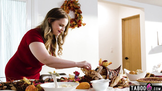 Thanksgiving dinner prepared by stepmom