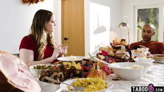 Thanksgiving dinner prepared by stepmom