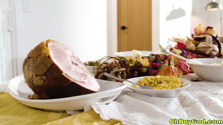 Crafted a seductive Thanksgiving banquet for Codi