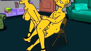 Marge Simpson cheating wife movie