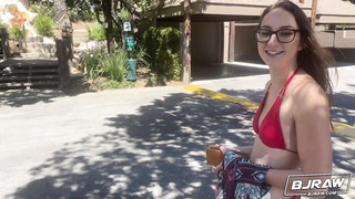 BJRAW Andi Rose cums to visit